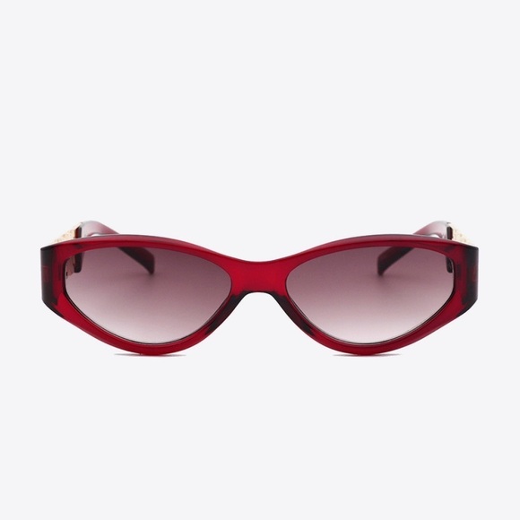 Chain Detail Temple Cat Eye Sunglasses main image 5